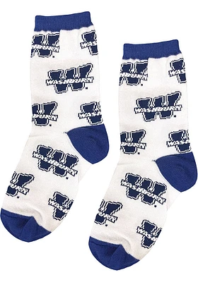 Washburn Ichabods Allover Youth Quarter Socks