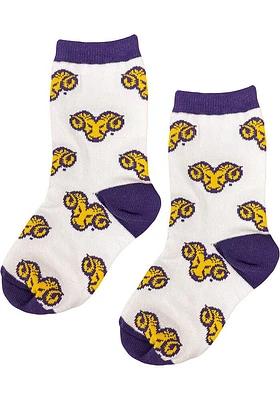 West Chester Golden Rams Allover Youth Quarter Socks