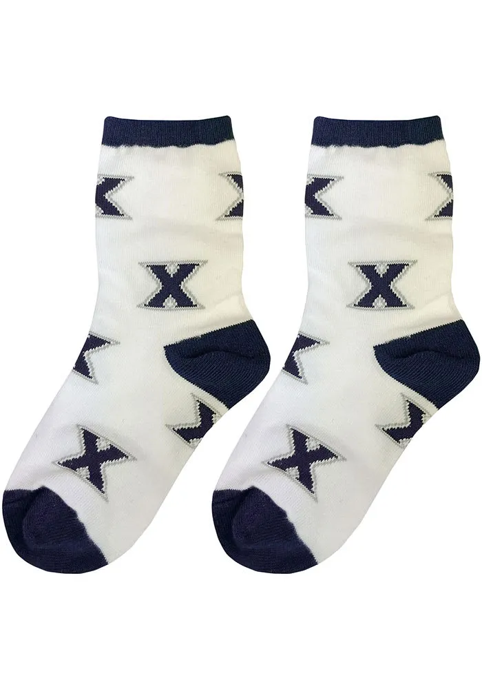 Xavier Musketeers Allover Youth Quarter Socks