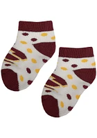 Central Michigan Chippewas Polka Dot Baby Quarter Socks