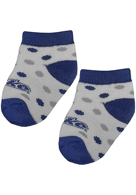 Drake Bulldogs Polka Dot Baby Quarter Socks
