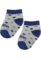 Drake Bulldogs Polka Dot Baby Quarter Socks