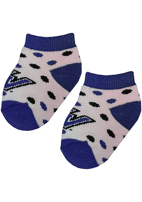 Grand Valley State Lakers Polka Dot Baby Quarter Socks