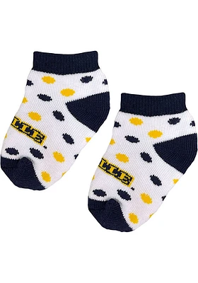 La Salle Explorers Polka Dot Baby Quarter Socks