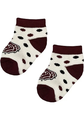 Missouri State Bears Polka Dot Baby Quarter Socks