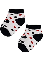 Pennsylvania Quakers Polka Dot Baby Quarter Socks