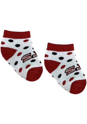 Saint Josephs Hawks Polka Dot Baby Quarter Socks