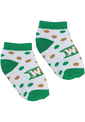 Wright State Raiders Polka Dot Baby Quarter Socks