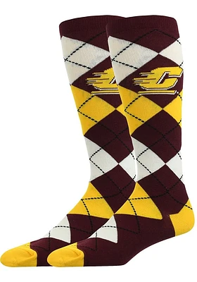 Central Michigan Chippewas Argyle Mens Argyle Socks