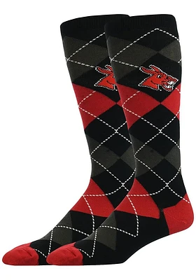 Central Missouri Mules Argyle Mens Socks