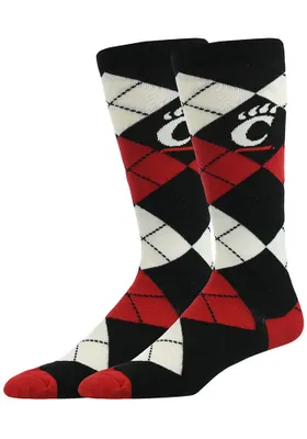 Cincinnati Bearcats Argyle Design Mens Socks