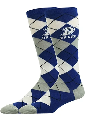 Drake Bulldogs Argyle Mens Socks