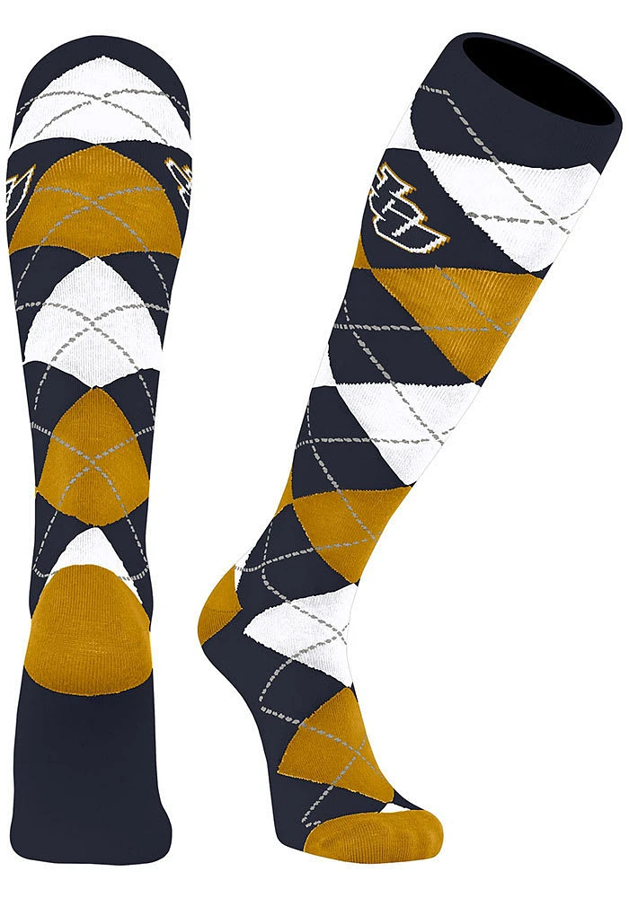 John Carroll Blue Streaks Argyle Mens Socks