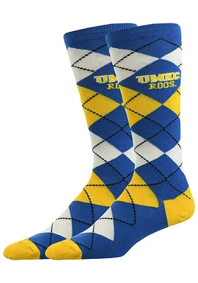 UMKC Roos Argyle Mens Socks