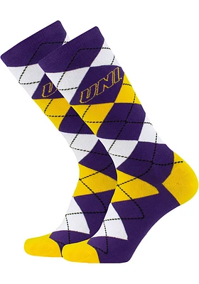 Northern Iowa Panthers Argyle Mens Socks