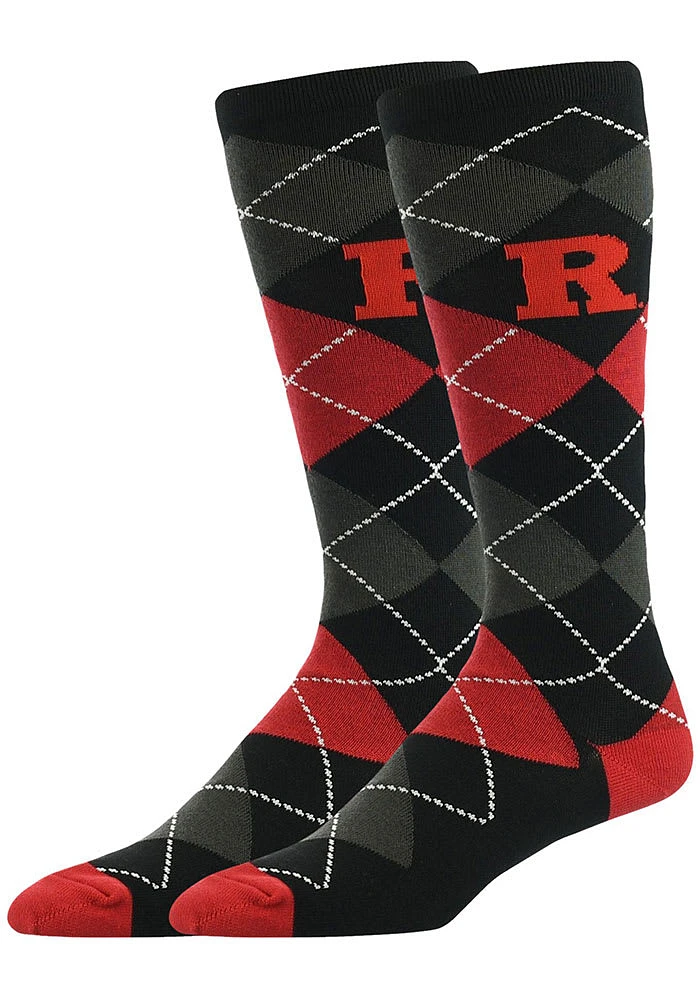 Rutgers Scarlet Knights Argyle Mens Socks
