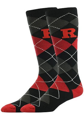 Rutgers Scarlet Knights Argyle Mens Socks