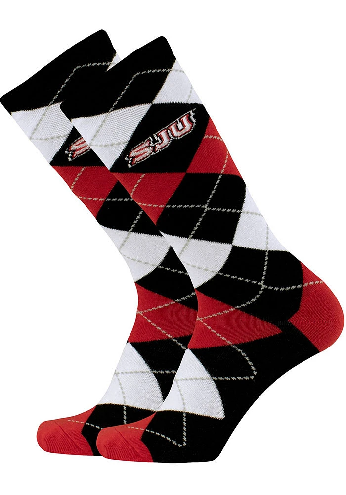 Saint Josephs Hawks Argyle Mens Socks