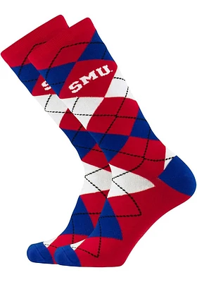 SMU Mustangs Argyle Mens Socks