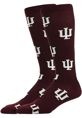 Indiana Hoosiers Allover Mens Dress Socks