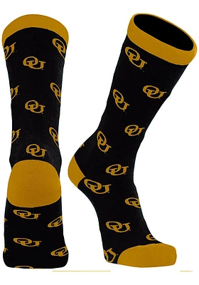 Oakland University Golden Grizzlies Allover Mens Dress Socks