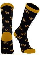Oakland University Golden Grizzlies Allover Mens Dress Socks