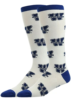 Washburn Ichabods Allover Mens Dress Socks