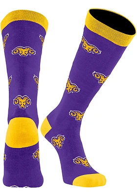 West Chester Golden Rams Allover Mens Dress Socks