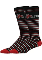 Ball State Cardinals Stripe Mens Dress Socks