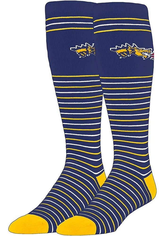 Drexel Dragons Stripe Pattern Mens Dress Socks
