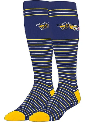 Drexel Dragons Stripe Pattern Mens Dress Socks