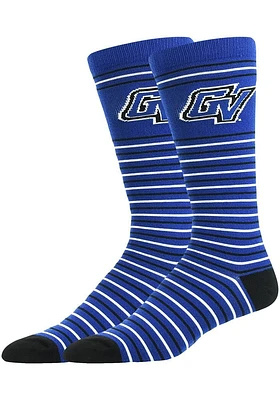 Grand Valley State Lakers Stripe Design Mens Dress Socks