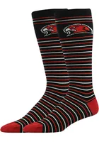 Miami RedHawks Stripe Mens Dress Socks