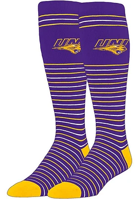Northern Iowa Panthers Stripe Mens Dress Socks