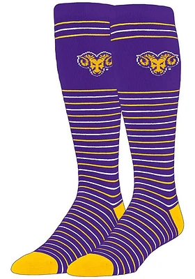 West Chester Golden Rams Stripe Mens Dress Socks