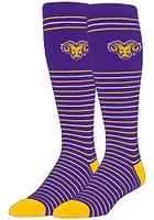 West Chester Golden Rams Stripe Mens Dress Socks