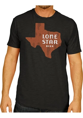 Original Retro Brand Texas State Shape Lone Star Beer Short Sleeve Fashion T Shirt