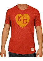 Original Retro Brand Kansas City Monarchs HEART KC Short Sleeve Fashion T Shirt