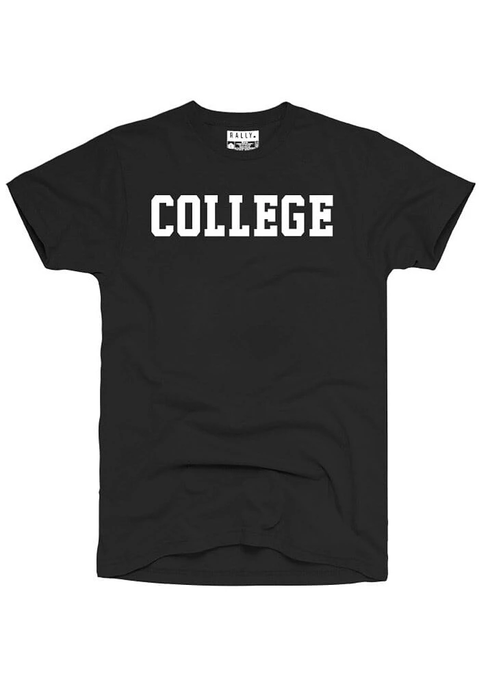 Rally Black College Short Sleeve T Shirt