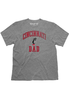 Cincinnati Bearcats Grey Dad Short Sleeve Fashion T Shirt