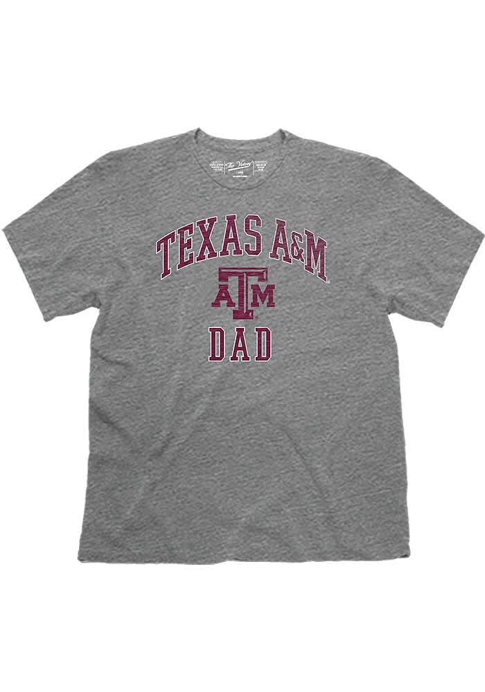 Texas A&M Aggies Grey Dad Short Sleeve Fashion T Shirt