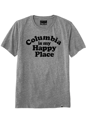 Rally Missouri Grey Happy Place Short Sleeve Fashion T Shirt