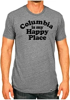 Rally Missouri Grey Happy Place Short Sleeve Fashion T Shirt