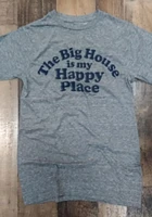 Michigan Wolverines Grey Happy Place Short Sleeve Fashion T Shirt
