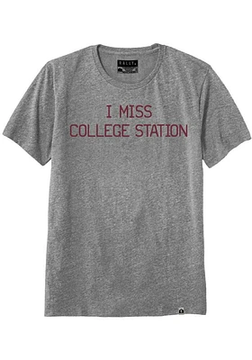Rally Texas Grey I Miss Short Sleeve Fashion T Shirt
