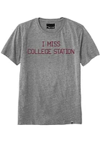Rally Texas Grey I Miss Short Sleeve Fashion T Shirt