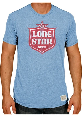 Original Retro Brand Texas Light Blue Lone Star Logo Short Sleeve Fashion T Shirt