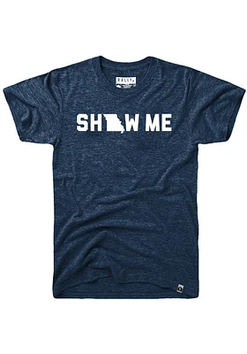 Rally Missouri Navy Blue Show Me Short Sleeve Fashion T Shirt