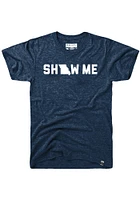 Rally Missouri Navy Blue Show Me Short Sleeve Fashion T Shirt