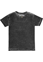 Original Retro Brand Kansas City Monarchs Black Burn Out Heart Short Sleeve Fashion T..